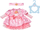 Rroba për kukull Baby Annabell Birthday Dress, 43 cm, set me fustan e kurorë, rozë
