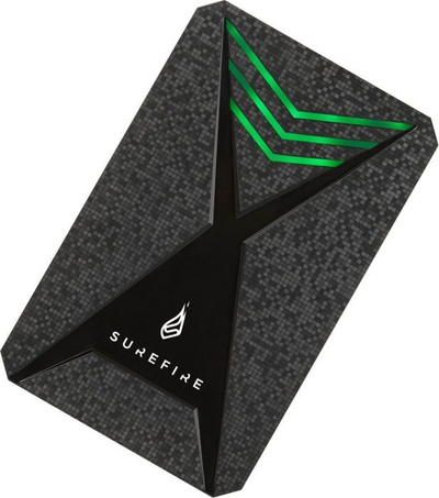 Hard disk i jashtëm SureFire Bunker Gaming 53682, 2TB, USB 3.2 Gen1, i zi