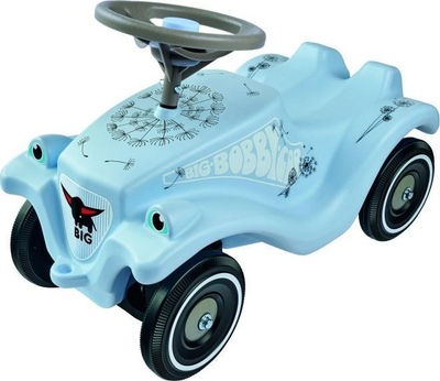 Makine lodër ride-on BIG Bobby Car Classic Blowball, 4 rrota, bori mekanike, blu e çelët