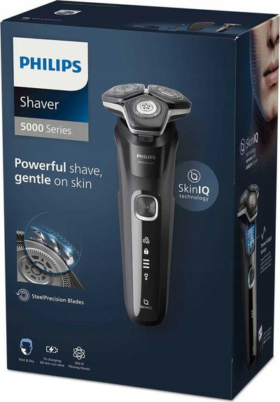 Aparat за бричење Philips S5898/35, без кабел, миев, црн