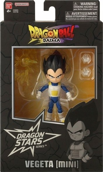 Фигурина Bandai Dragon Ball Dragon Stars Kid Vegeta Daima, 17cm, артикулирачка, повеќебојна