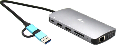 Докинг станица i-tec USB 3.0/USB-C/Thunderbolt 3, 3x Display, LAN, PD 100W