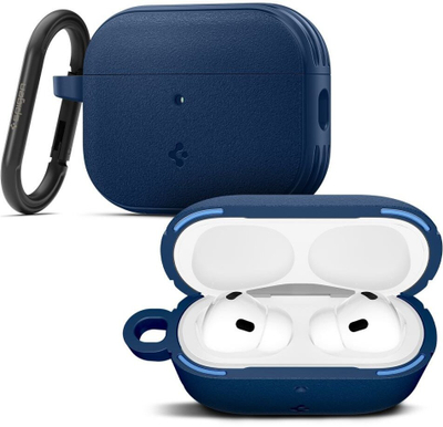 Kapak Spigen Vault për AirPods Pro 3, modeli 2025, me magnet sigurie, blu navy