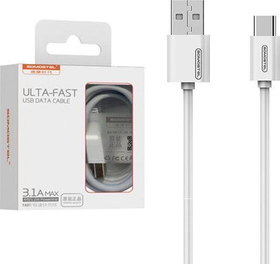 Kabllo Somostel USB USB-C 1.2 m, e bardhë
