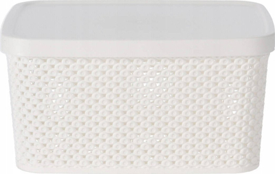 Kuti plastike për mbajtje, 3500 ml, 23x17x12 cm, e bardhë