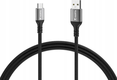 Kabllo karikimi Varta Cable 57935101111, USB A me USB C, 2m, e bardhë