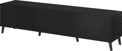 Komodinë TV Cama Meble Nova, MDF, 40x48x186cm, e zezë