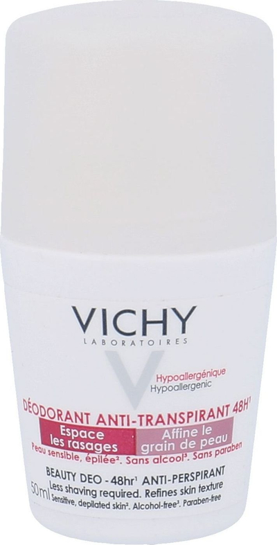 Deodorant roll on Vichy Beauty Deo, anti djersitje 48 orë, 50ml
