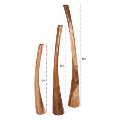 Mbajtëse qiriu dyshemeje 150–125–100 cm (HM4277)