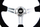 Timon sportiv SLIDE_F Steering Wheel SLIDE 350mm, offset 80mm, suede blu