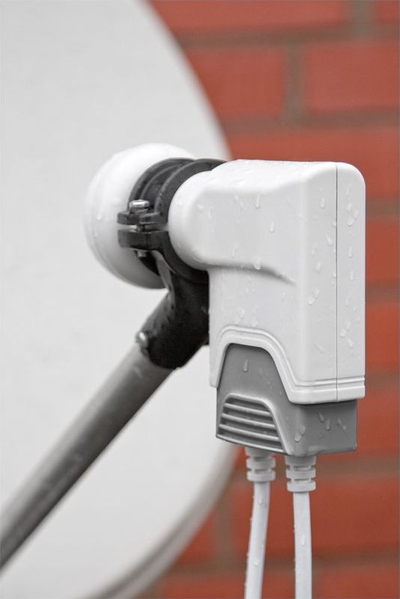 LNB universal Wentronic Goobay Octo, DVB-S2, 4K UHD, i bardhë gri