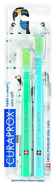 Furça për dhëmbë Curaprox 5460 Ultra Soft Animal Family Edition, 2 copa