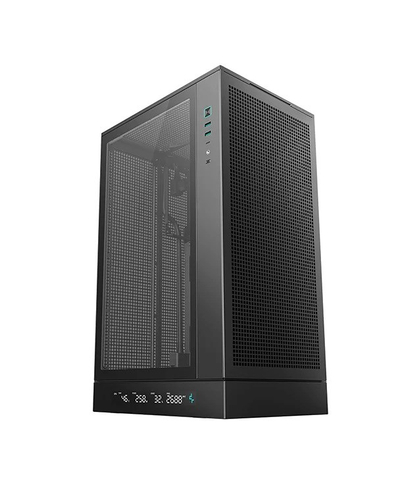 Kasa PC DeepCool CH270 Digital, Mini Tower, xham i temperuar, e zezë