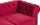 Divan Beliani Chesterfield, 3 vende, kadife, i kuq