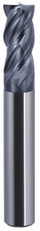 Freza karbidi Fanar X-Mill 440N, diametër 4mm, 4 tehe prerëse, gri