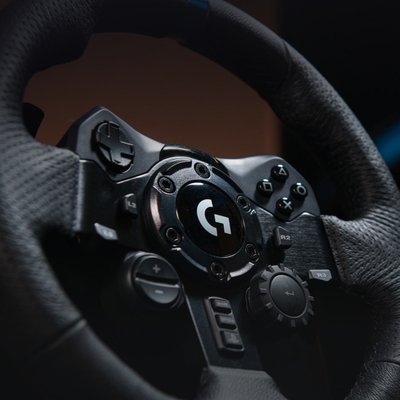 Set timon dhe pedale Logitech G G923 për PS5, PS4 & PC