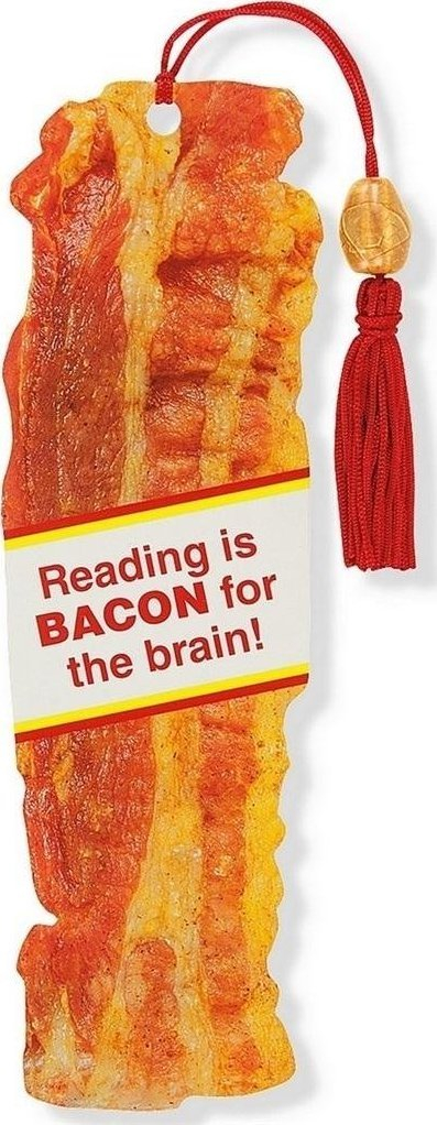 Shënues libri Peter Pauper Press Bacon, karton i veshur, 6.4 x 18.1 cm, shumëngjyrësh