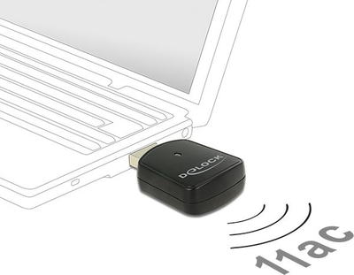Adaptor WiFi USB DeLOCK 12502, 867 Mbit/s, Dual Band, i zi
