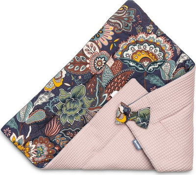 Mbështjellëse për bebe Sensillo Waffle Boho, 75x75 cm, pambuk, rozë e pluhurosur