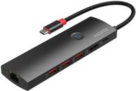 Adapter USB C Microconnect Premium, me HDMI, me 3x USB, i zi