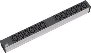Zgjatues rack Bachmann Lockable 333.616, 12 dalje IEC C13, 1U 19", i zi