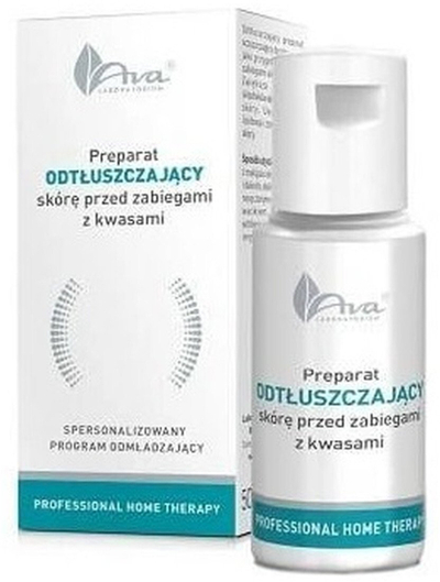 Preparat për fytyrë Ava Skin Degreasing, para trajtimeve me acide, 50ml