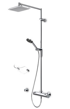 Set dushi Oras Optima me dush shiu dhe mikser termostatik, krom (7192U)