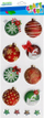 Декоративни стикери Craft with Fun Christmas, топки и ѕвезди, шарени