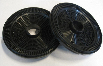 Set filtra karboni për aspirator kuzhine KUL10 edhe KUL13, 16.3 cm, set 2+2 disqe, e zezë