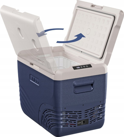 Frigorifer portativ me kompresor Yolco NX40 Blue, 28L, -20°C deri +20°C, i bardhë e blu