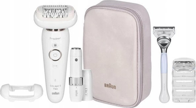 Epilator Braun Silk-épil 9 Flex SES 9003 3D, pa kabllo, i bardhë