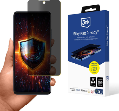 Folie mbrojtëse 3mk Protection Silky Matt Privacy për TCL 50 SE, matte, me efekt privatësie