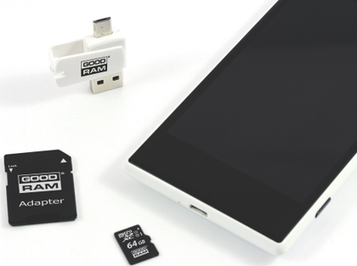 Kartë memorike GoodRam All in One MicroSDXC, 64GB, Class 10 UHS I U1, me adapter