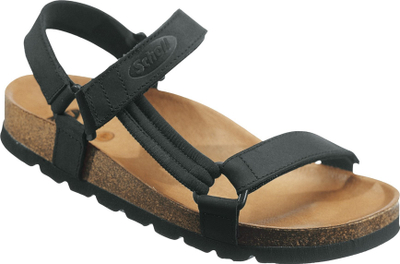 Sandale SCHOLL Heaven Ad F23009 1004 350, lëkurë nubuck, komode, të zeza