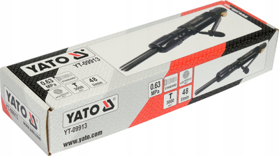 Skaler gjilpërash me ajër mini Yato YT-09913, 13 gjilpëra, 3000 goditje/min, i zi