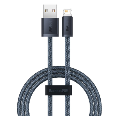 Kabllo USB Baseus Dynamic, USB A në Lightning, 1m, 2.4A, gri