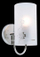 Llambë murale Netlighting Modern ITLMBM1672/1, 1xE27 60W, metal qelq, krom me të bardhë mat