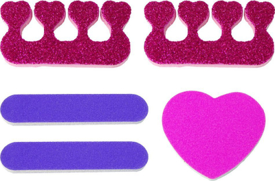 Set manikyr për fëmijë Leantoys Nail Painting, llakë dhe aksesorë, shumëngjyrësh
