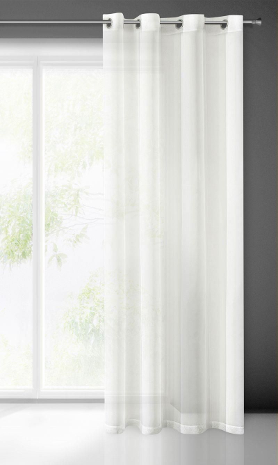 Perde Fir Lucy K, voile, 140x250 cm, ngjyrë krem