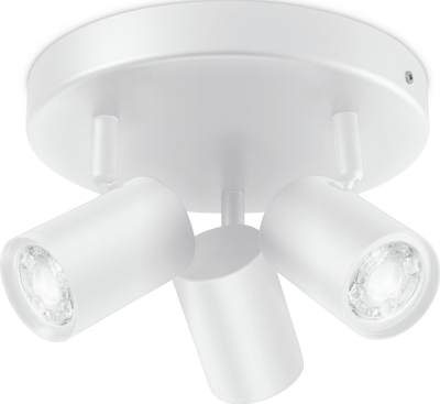Spot tavan inteligjent WiZ Imageo, LED RGB 3x5W, Wi‑Fi Bluetooth, i bardhë