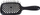 Krehër flokësh Janeke Superbrush Large Flat, 20.3 x 8.5 x 3.1 cm, i zi