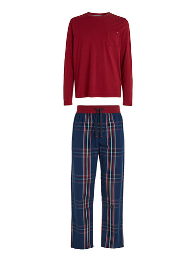 Set pizhame për meshkuj Tommy Hilfiger, të kuqe/kaltra të errëta