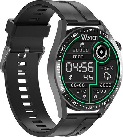 Smartwatch Tracer SM8V, ekran 1.28\", BT Calling, i zi Onyx