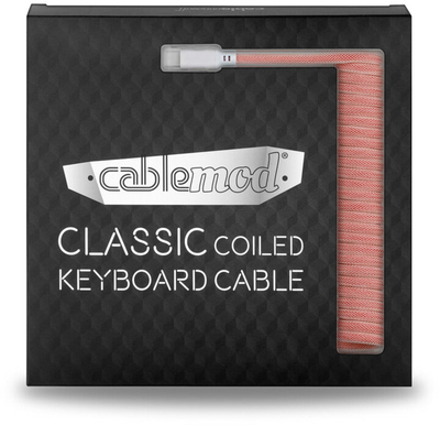 Kabllo spirale CableMod Classic, USB-C/USB-A, 1,5m, portokalli