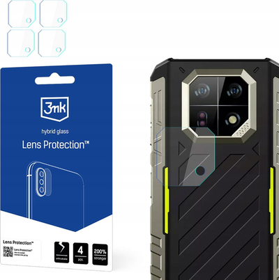 Mbrojtës lente 3mk për Ulefone Armor 22, xham hibrid 0.16mm, transparent