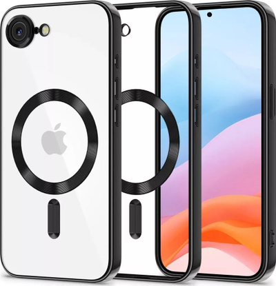 Kалeф за телефон Tech-Protect MagFlex MagSafe, за iPhone 16E, црн