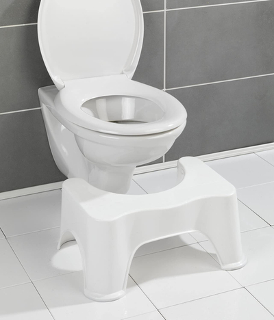 Stol tualeti Secura, ergonomik, plastikë e fortë, i bardhë