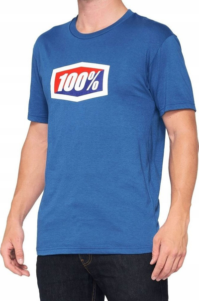 Bluzë 100% OFFICIAL, pambuk me poliester, blu, L