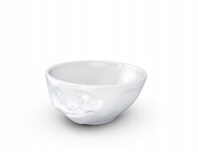 Tas porcelani FIFTYEIGHT PRODUCTS TASSEN Tasty Face Edition, 350 ml, i bardhë