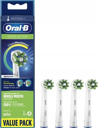 Shtojcë Oral-B për furçë dhëmbësh elektrike Cross Action,	4 copë.